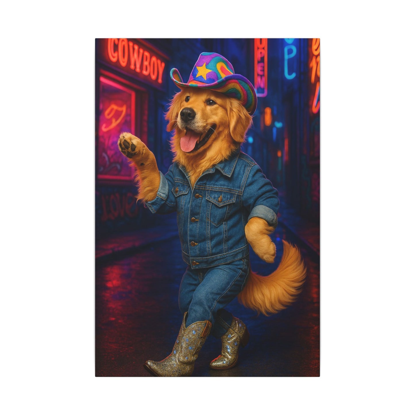 Canine Cowboy Chic-Fantasy Dog Portraits - Fantasy Dog Portraits