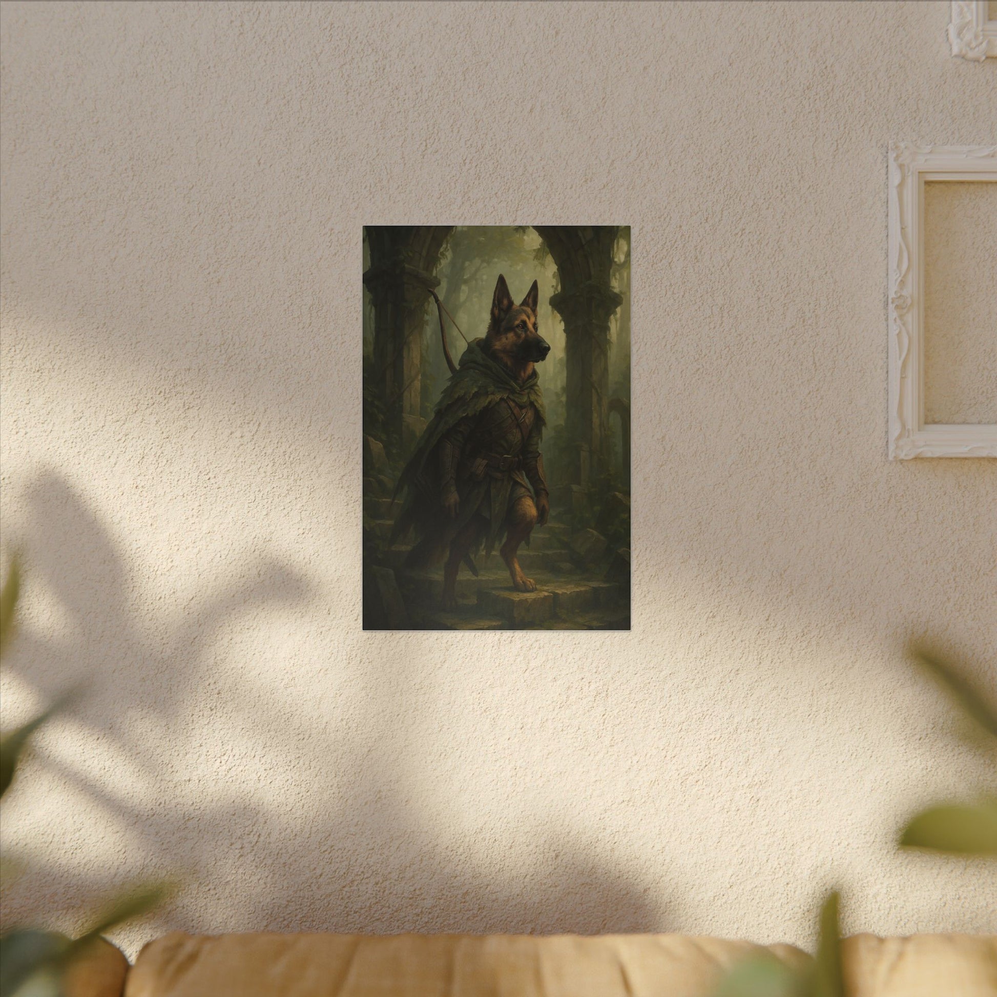 Guardian of the Misty Woods-Fantasy Dog Portraits - Fantasy Dog Portraits