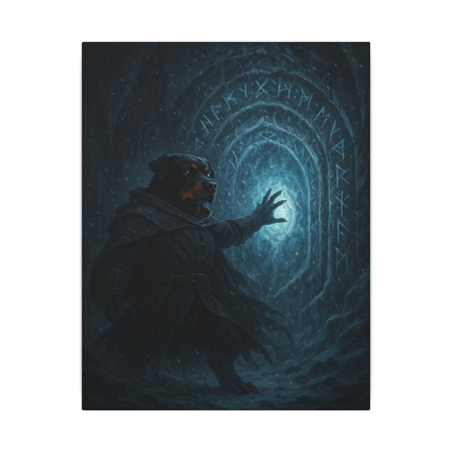 Threshold of Frost-Fantasy Dog Portraits - Fantasy Dog Portraits
