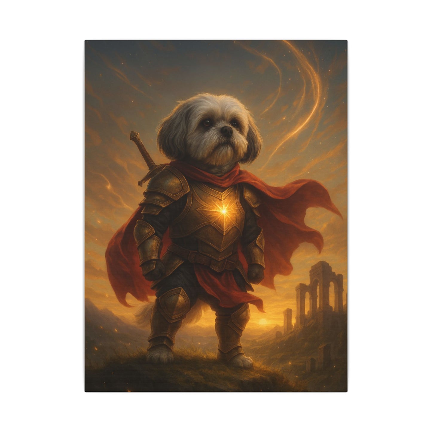Shih Tzu Sentinel-Fantasy Dog Portraits - Fantasy Dog Portraits