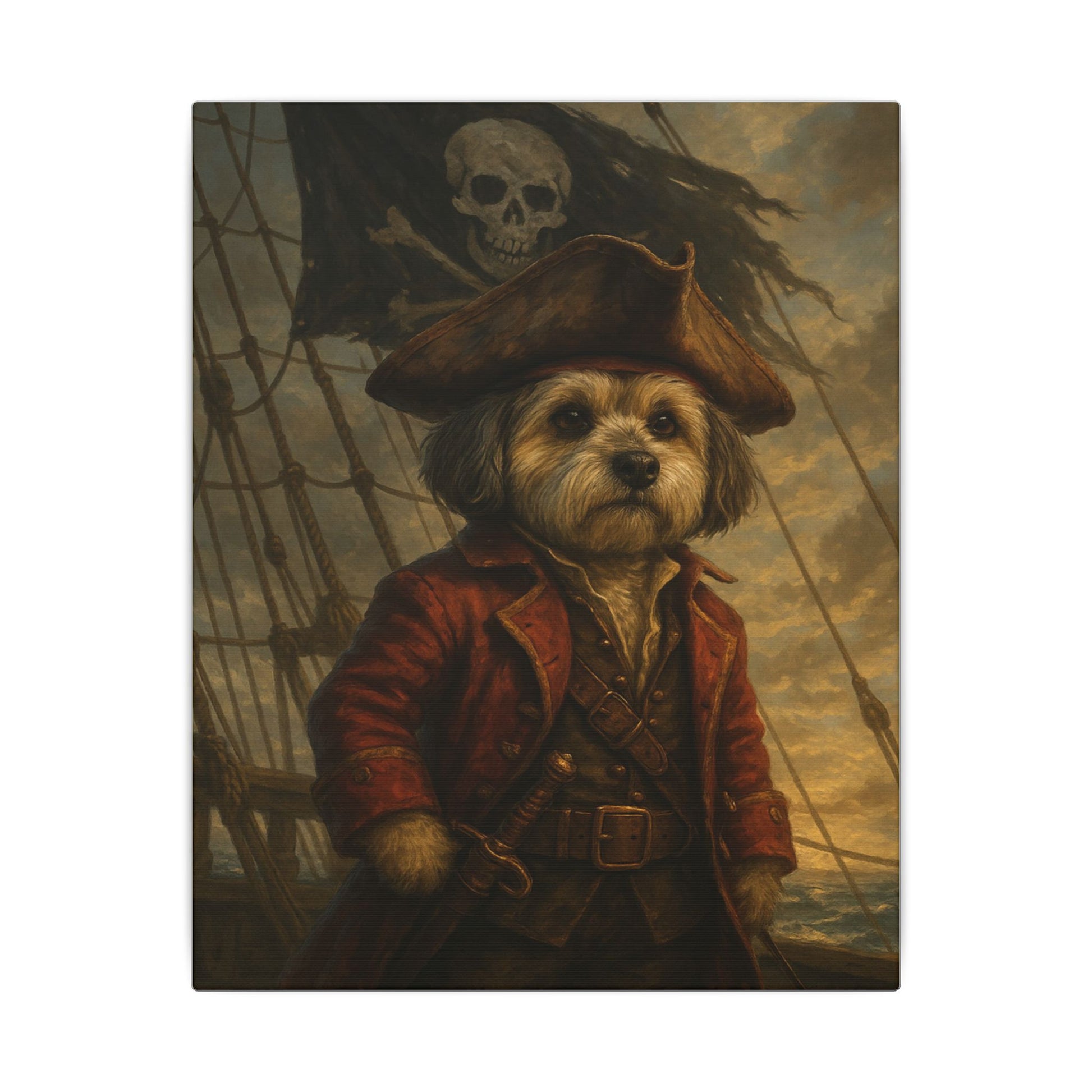 Scruffy Jack's Seafaring Adventure-Fantasy Dog Portraits - Fantasy Dog Portraits