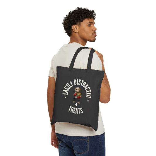 Cute Animal Lover Tote Bag, Easy Distracted Treats Canvas, Eco-Friendly Shopping, Beach, Gift for Pet Owners, Everyday Use - Fantasy Dog Portraits