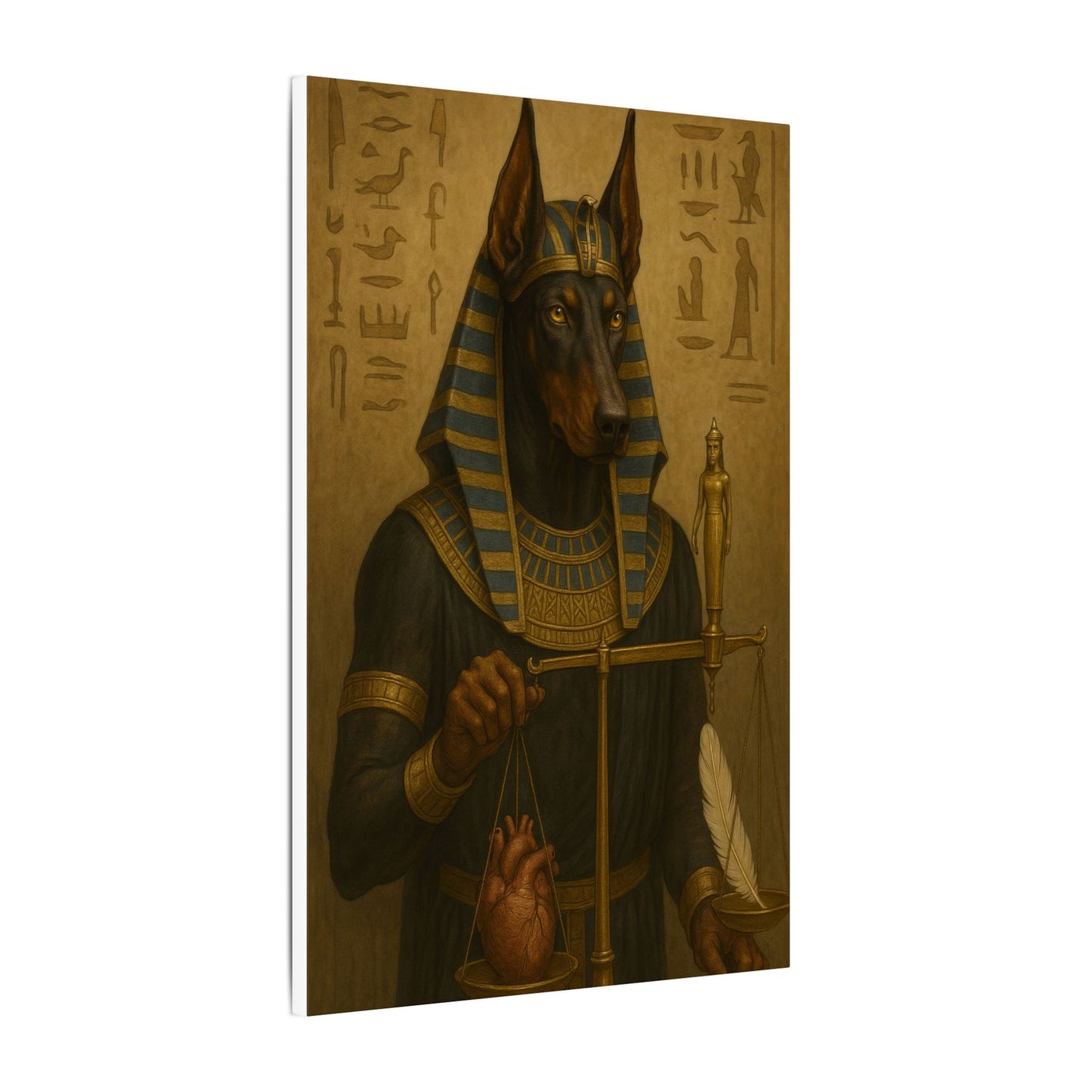Anubis: Scales of Eternal Judgment-Fantasy Dog Portraits - Fantasy Dog Portraits