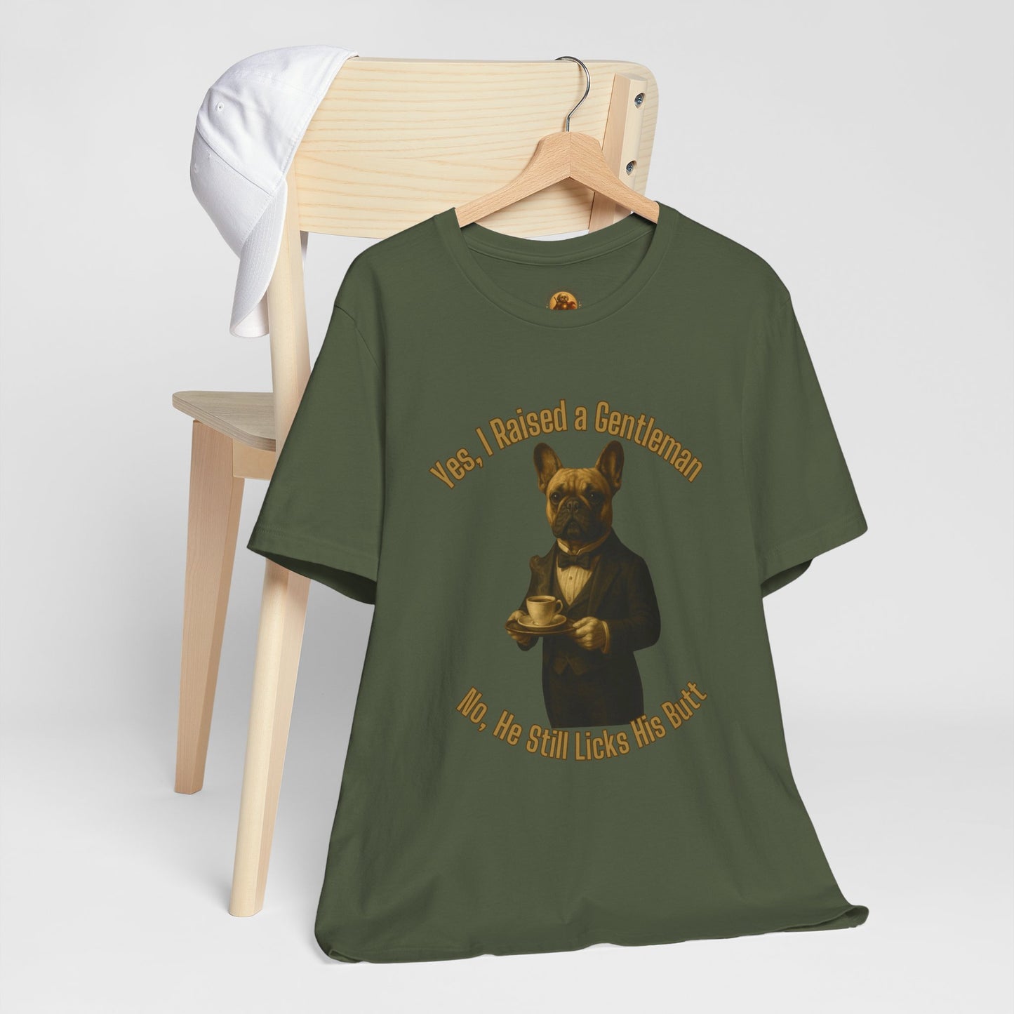 Unisex Gentleman Dog Tee | Funny Pet Lover T-shirt, Gift for Dog Parents, Humorous Animal Shirt, Casual Wear, Dog-themed Apparel