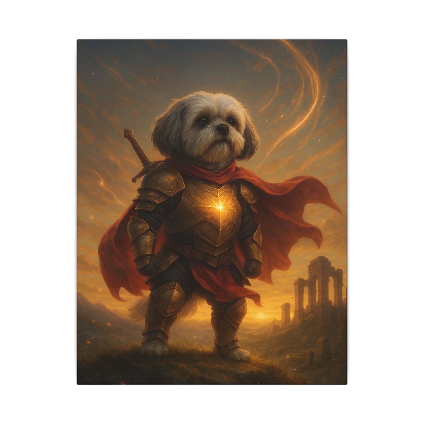 Shih Tzu Sentinel-Fantasy Dog Portraits - Fantasy Dog Portraits