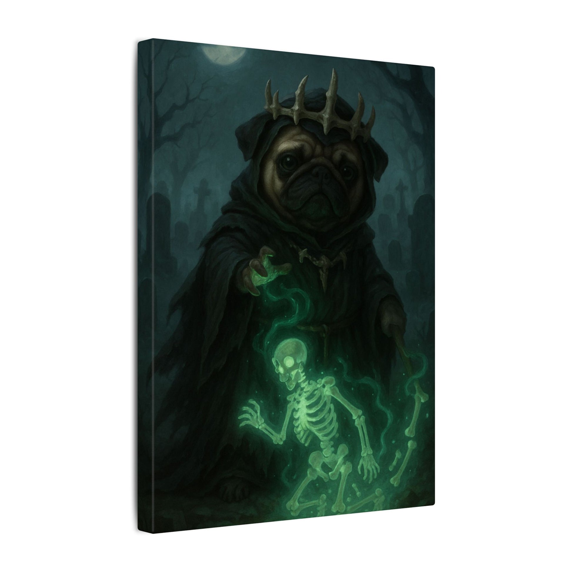 Pug of Shadows-Fantasy Dog Portraits - Fantasy Dog Portraits