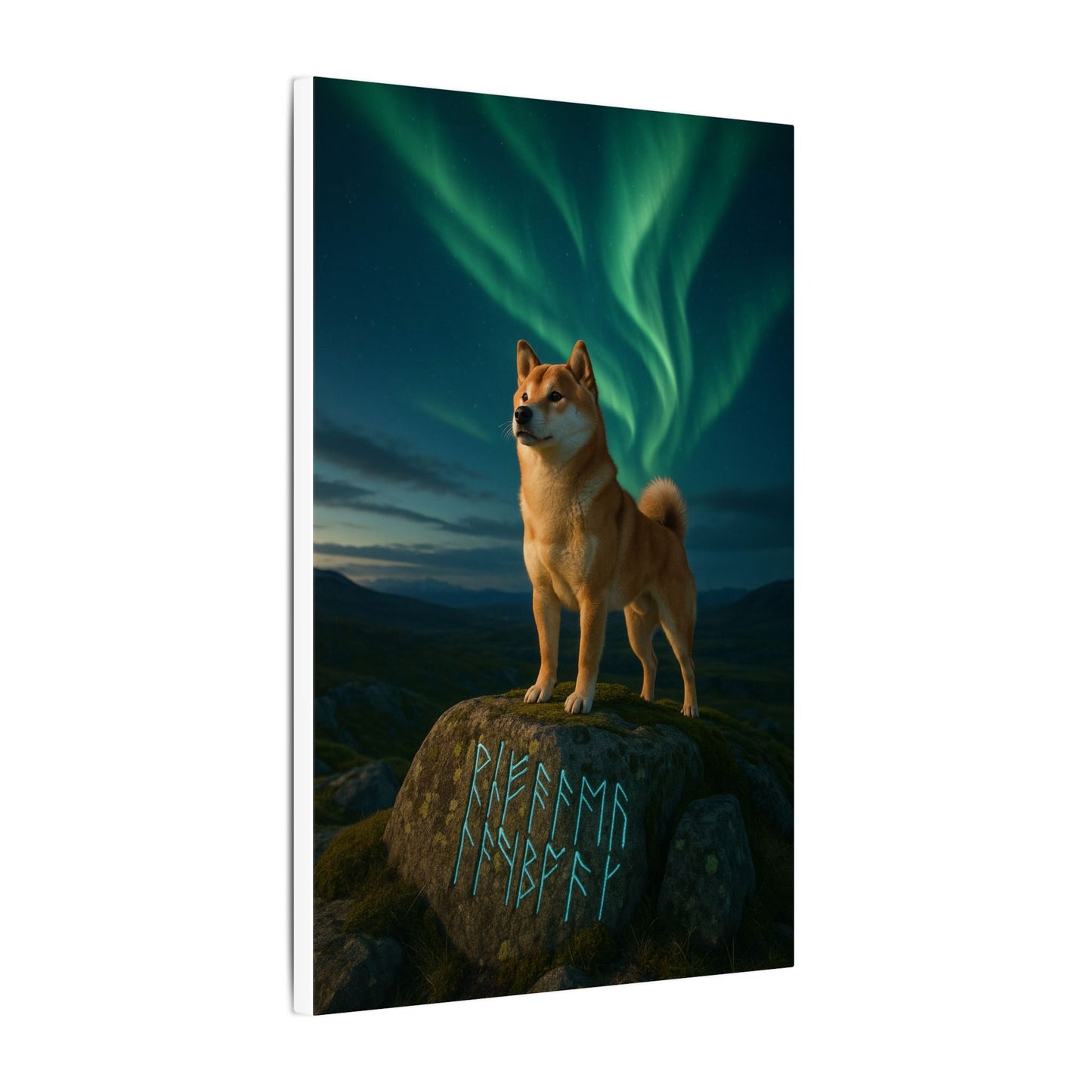 Guardian of the Northern Lights-Fantasy Dog Portraits - Fantasy Dog Portraits