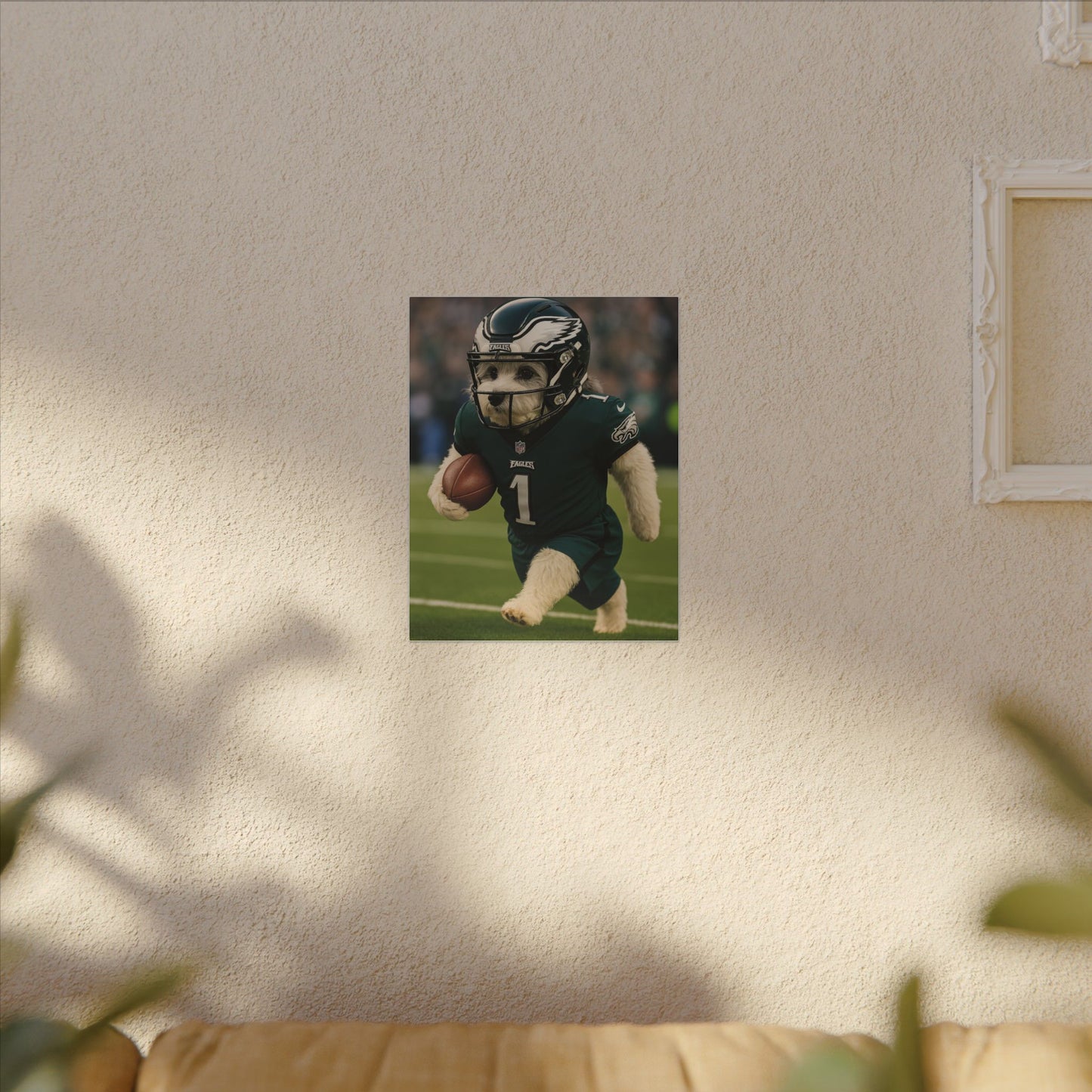 Furry Football Hero-Fantasy Dog Portraits - Fantasy Dog Portraits