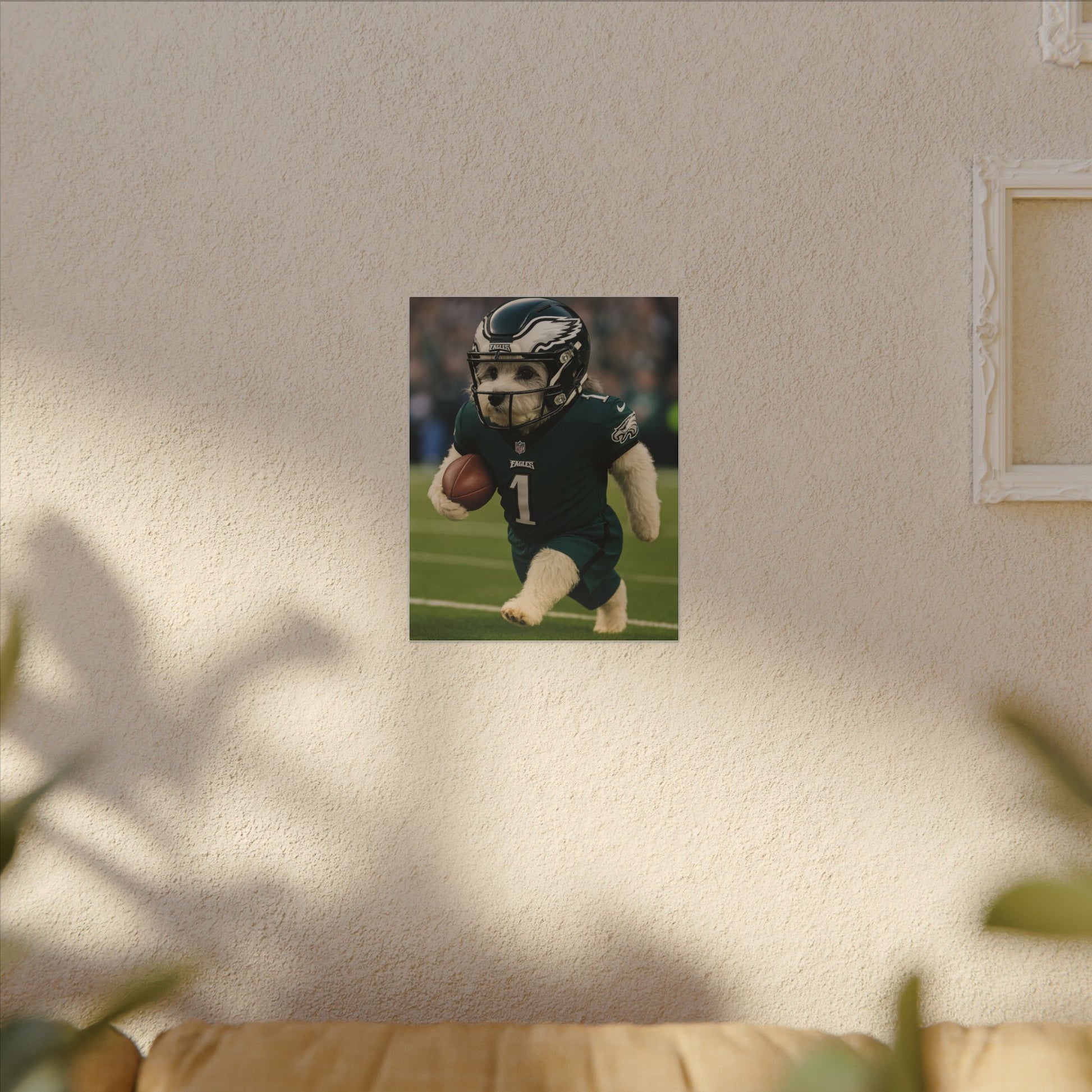 Furry Football Hero-Fantasy Dog Portraits - Fantasy Dog Portraits