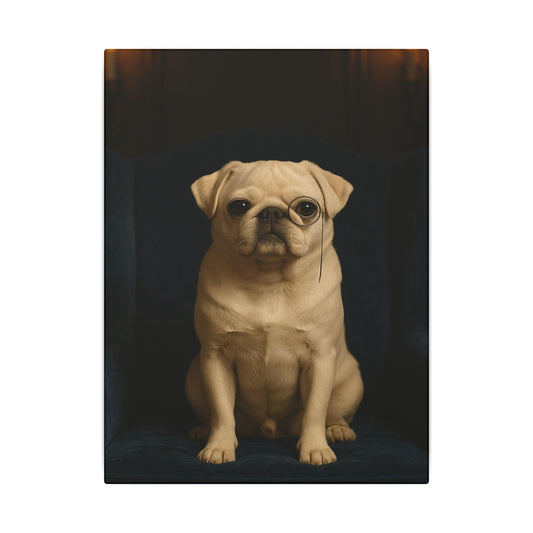 Sophisticated Pug-Fantasy Dog Portraits - Fantasy Dog Portraits