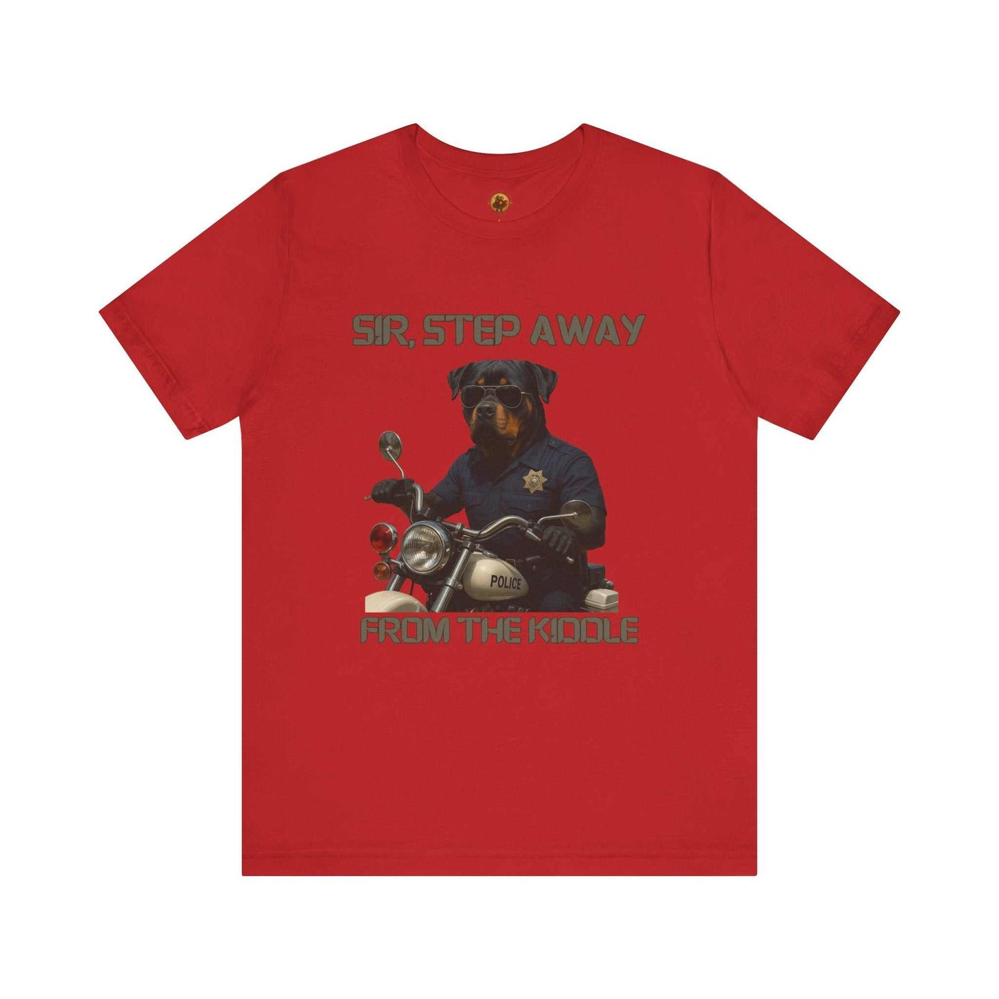 Funny Dog Police Tee, Unisex Humor Shirt, Gift for Dog Lovers, Pet Owner Humor, Casual Wear, Novelty T-Shirt - Fantasy Dog Portraits