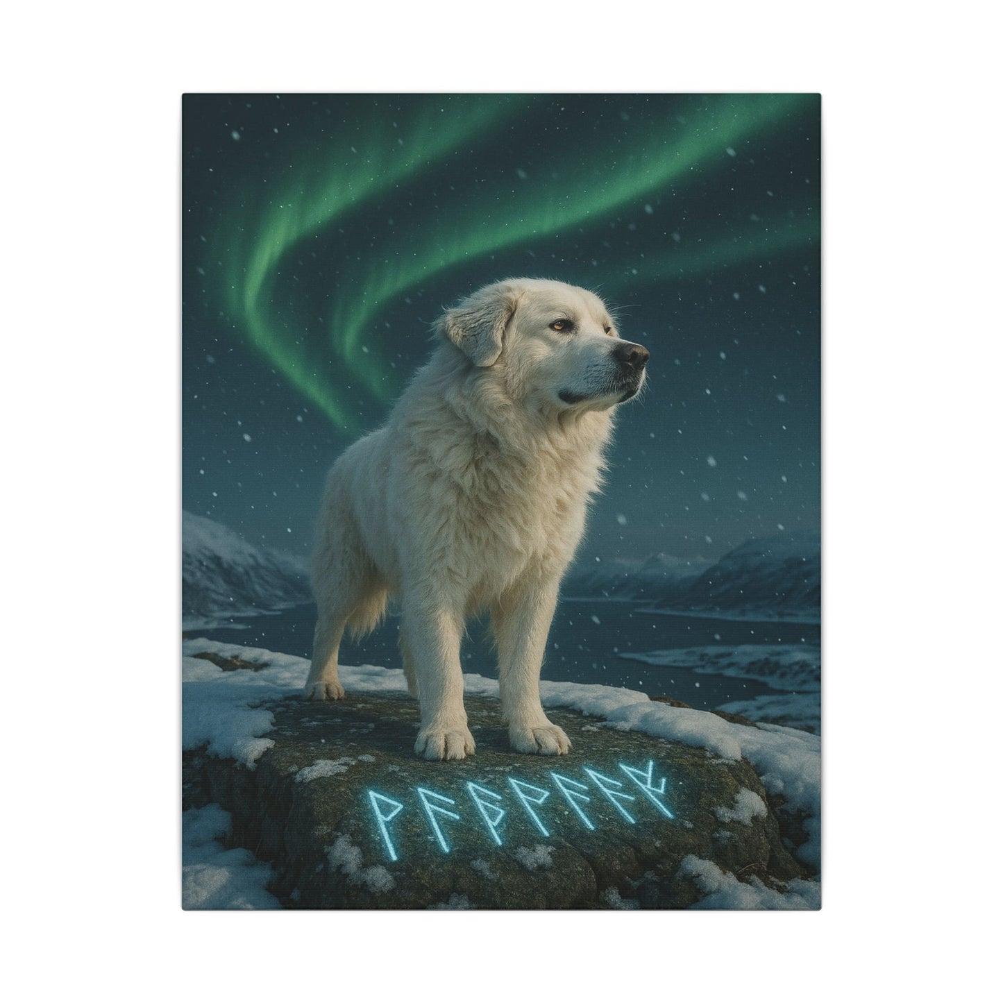 Guardian of the Aurora-Fantasy Dog Portraits - Fantasy Dog Portraits