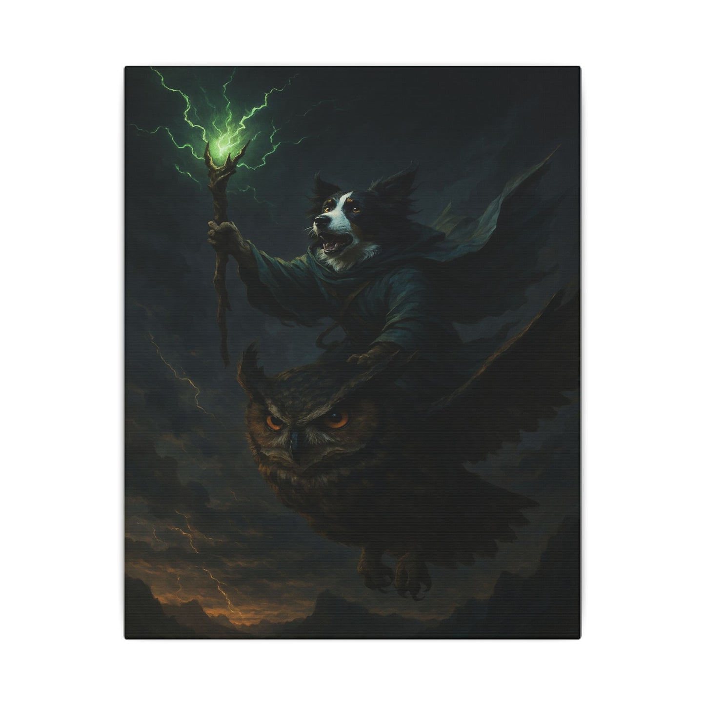 Magical Guardians of the Storm-Fantasy Dog Portraits - Fantasy Dog Portraits