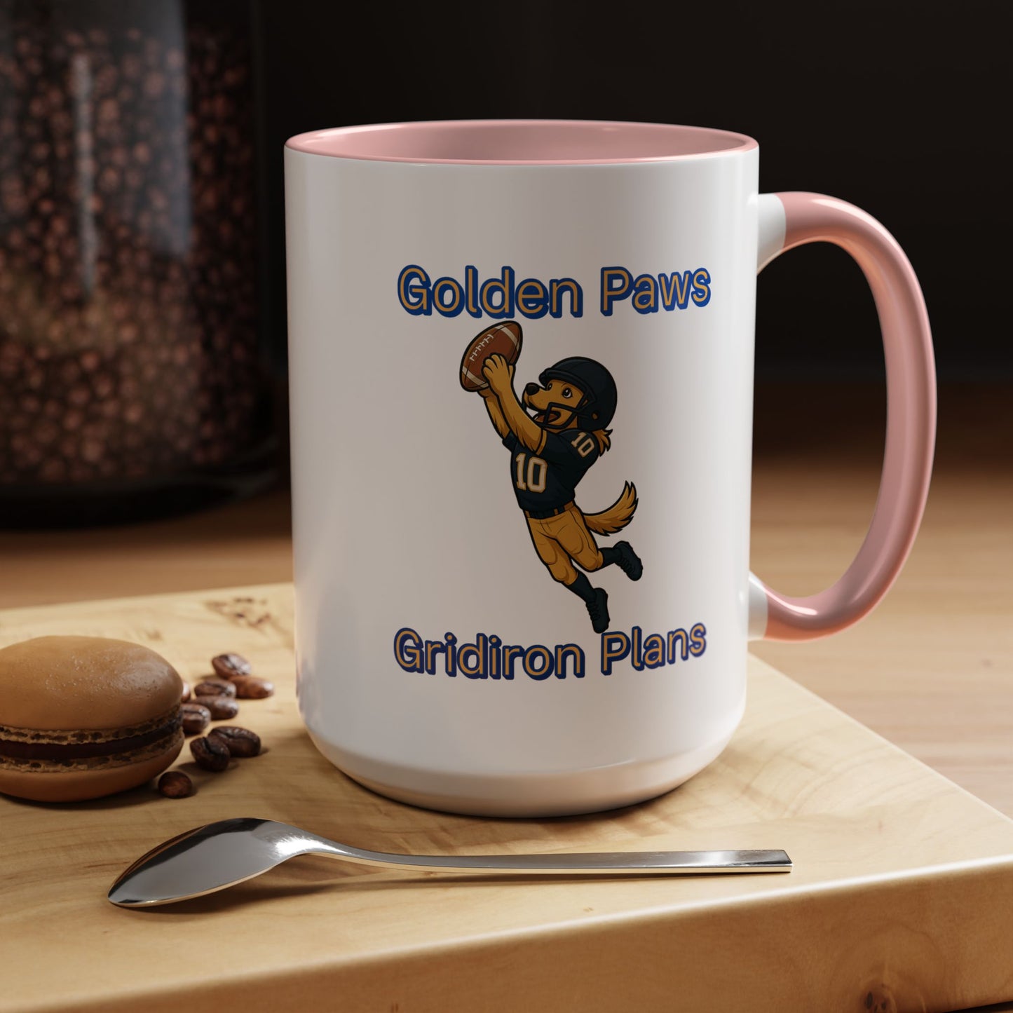Golden Retriever Football Hero-Fantasy Dog Portraits