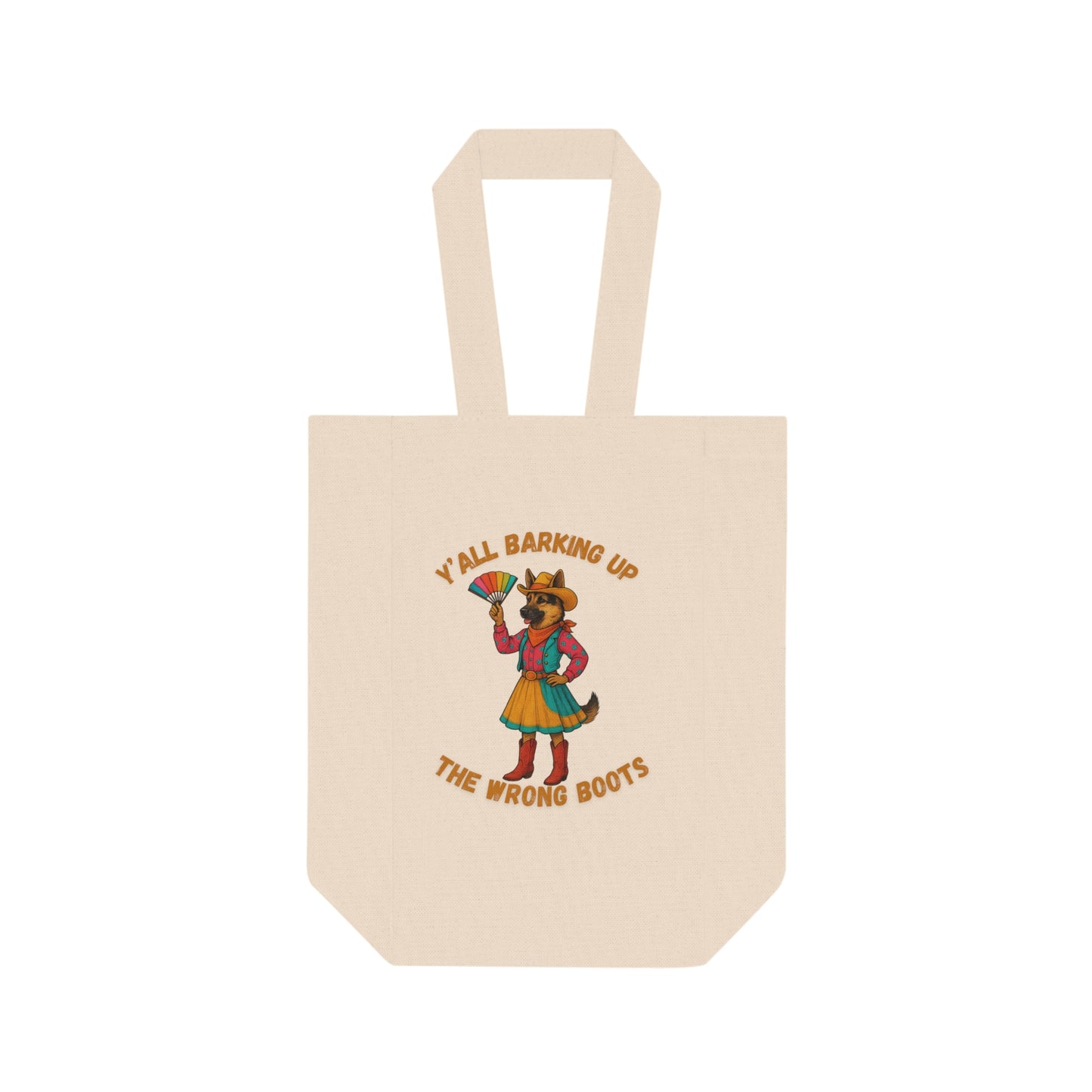 Double Wine Tote Bag: Fun Gift for Wine Lovers, Perfect for Parties, Celebrations, Hostess Gifts, and Outdoor Events - Fantasy Dog Portraits