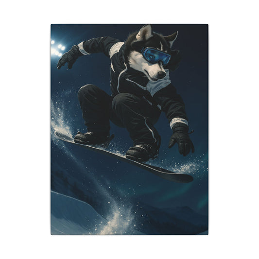 Husky Boarder-Fantasy Dog Portraits - Fantasy Dog Portraits