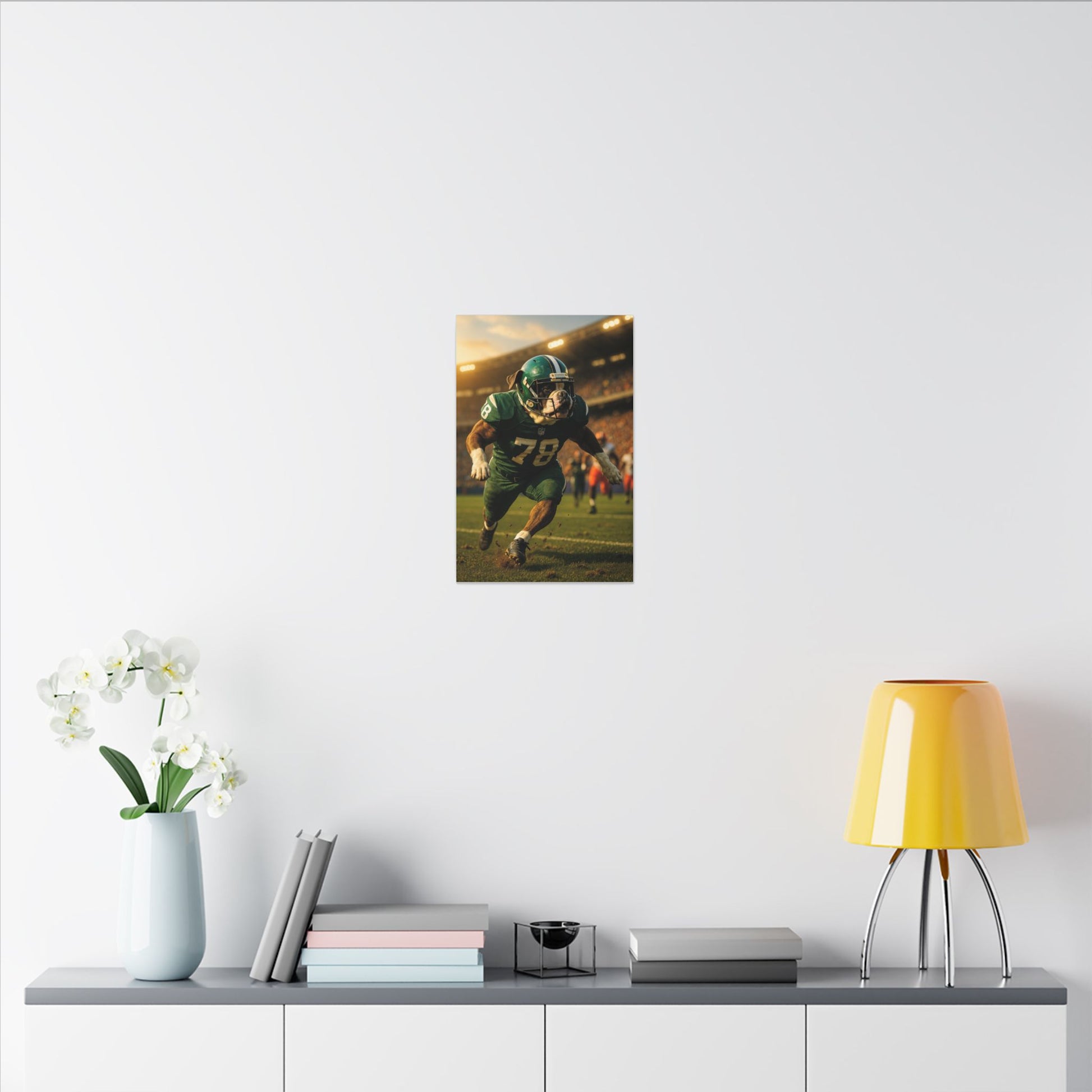 Touchdown Bulldog-Fantasy Dog Portraits - Fantasy Dog Portraits