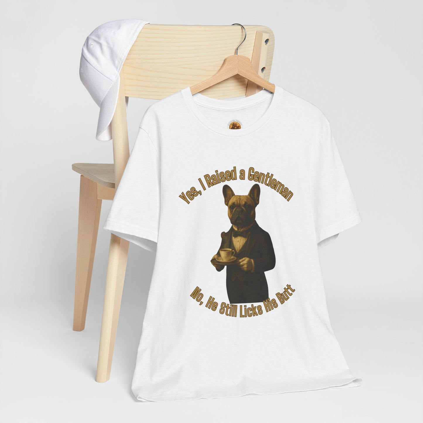 Unisex Gentleman Dog Tee | Funny Pet Lover T-shirt, Gift for Dog Parents, Humorous Animal Shirt, Casual Wear, Dog-themed Apparel