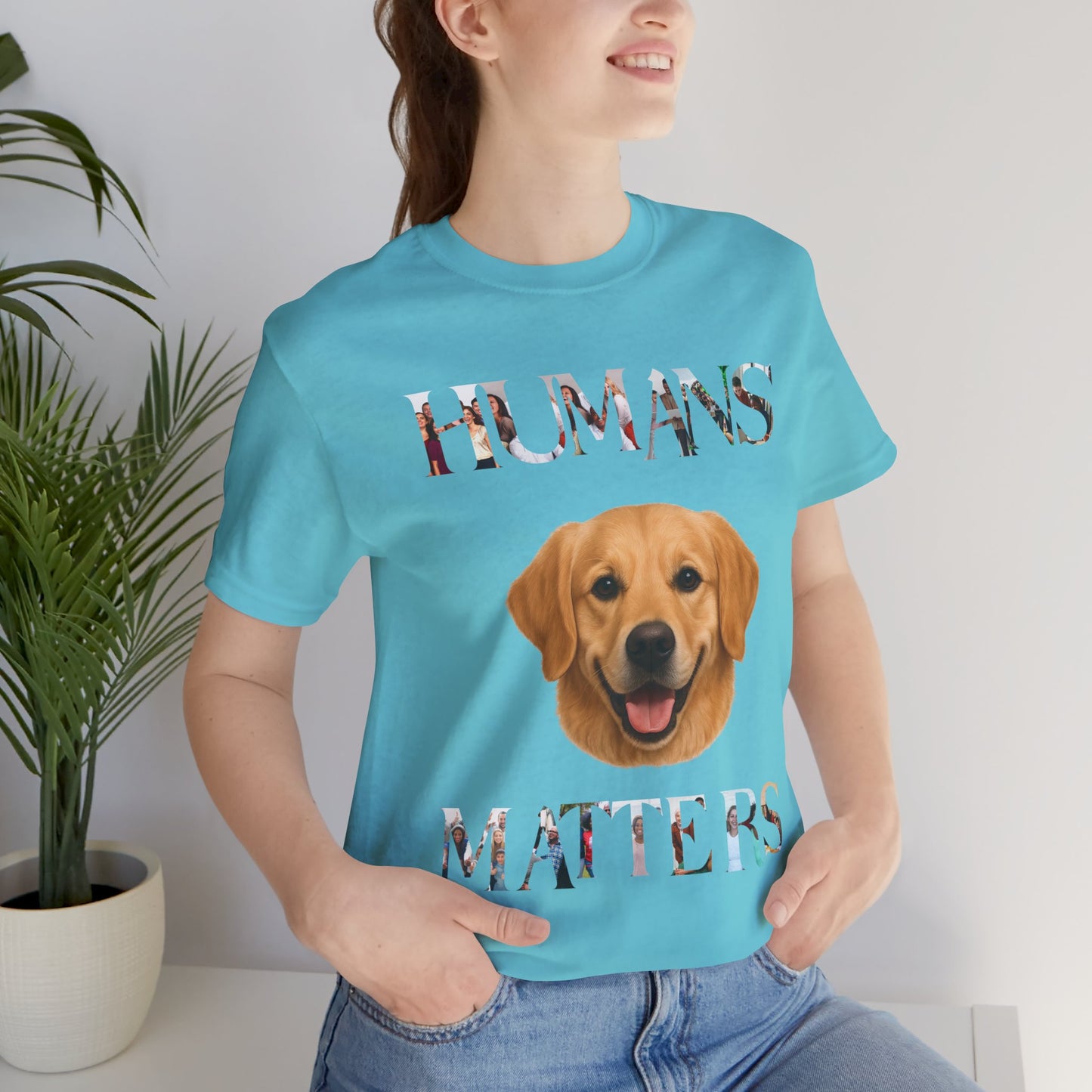 Humans Matter Dog Lover Tee - Unisex Jersey Short Sleeve Shirt, Animal Advocate Gift, Pet Lovers T-Shirt, Dog Appreciation Apparel, [...]
