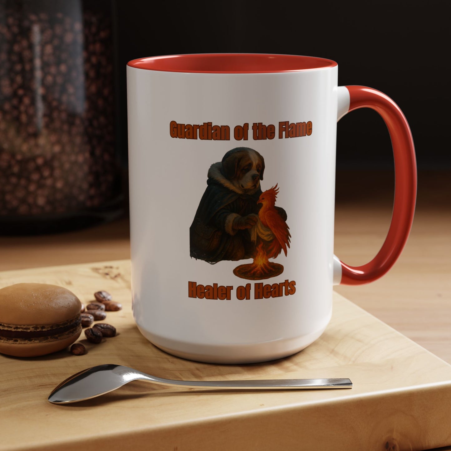 Mug - Dog dressed as an ancient Healer Coffee Mug (11, 15oz) - Fantasy Dog Portraits