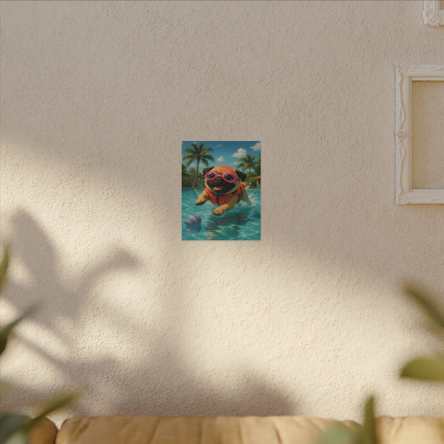 Summer Pool Party-Fantasy Dog Portraits - Fantasy Dog Portraits