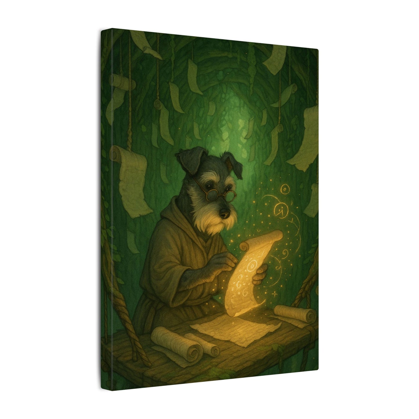 Canine Scholar-Fantasy Dog Portraits - Fantasy Dog Portraits