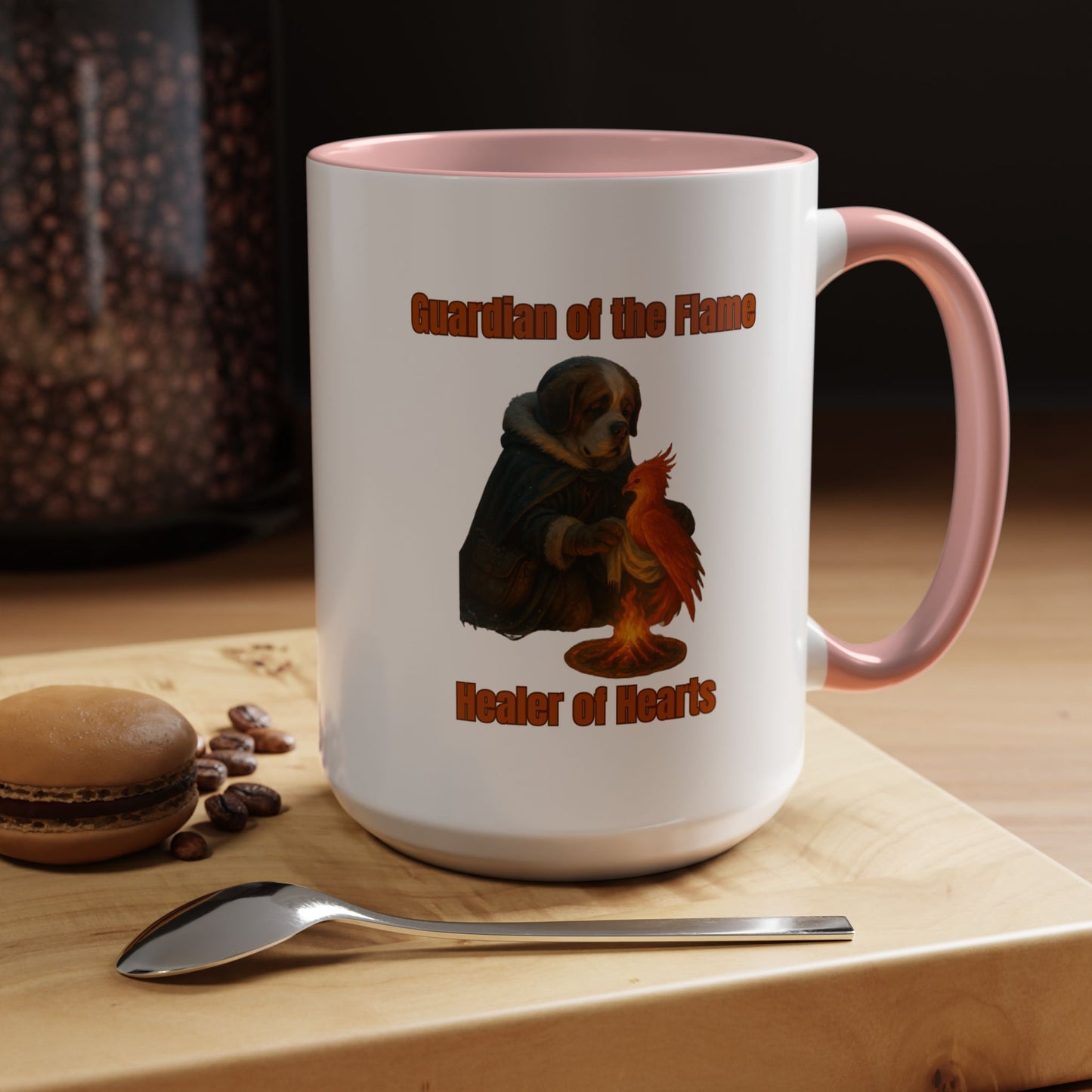 Mug - Dog dressed as an ancient Healer Coffee Mug (11, 15oz) - Fantasy Dog Portraits