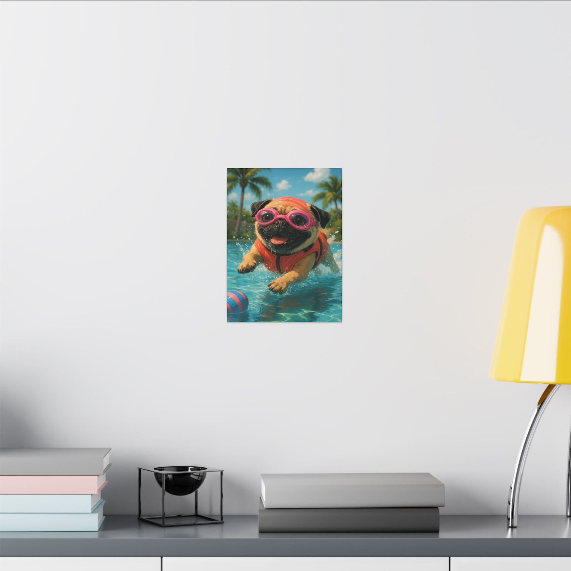 Summer Pool Party-Fantasy Dog Portraits - Fantasy Dog Portraits