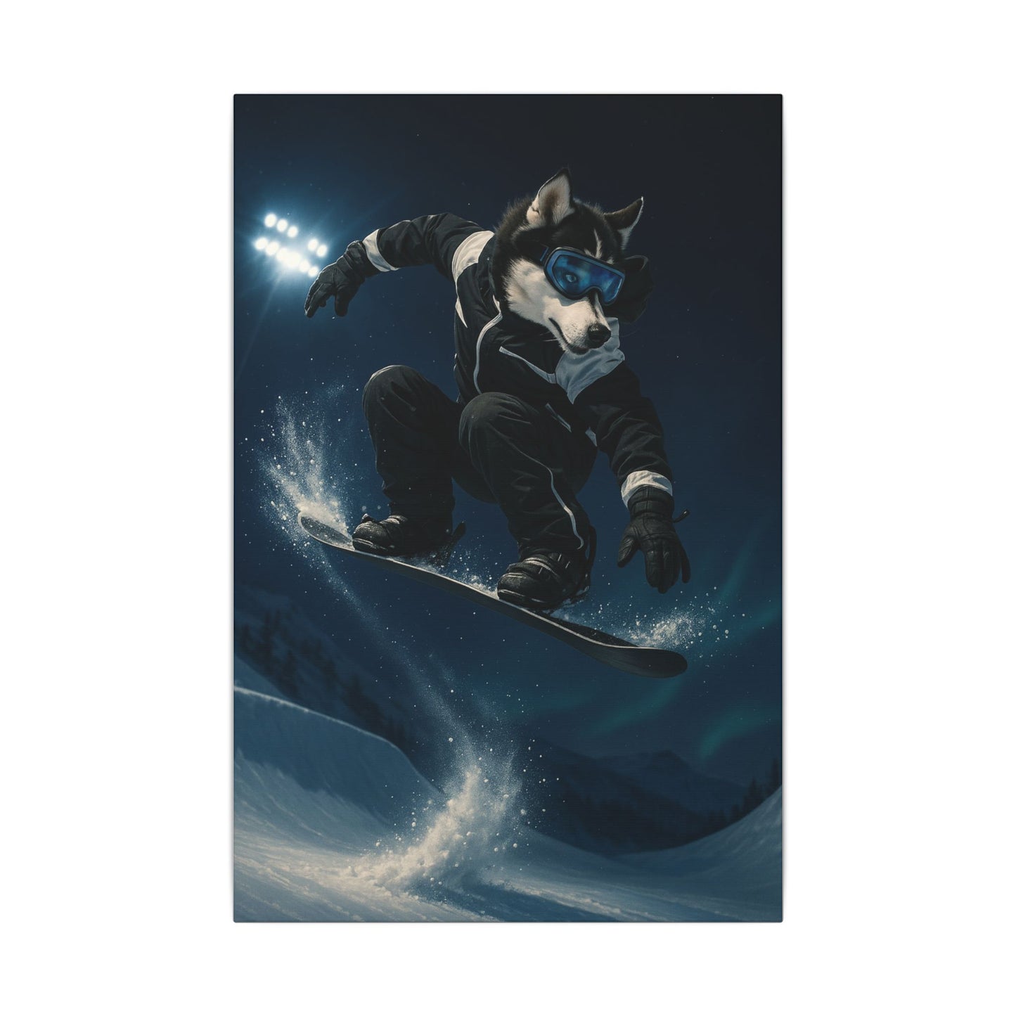 Husky Boarder-Fantasy Dog Portraits - Fantasy Dog Portraits