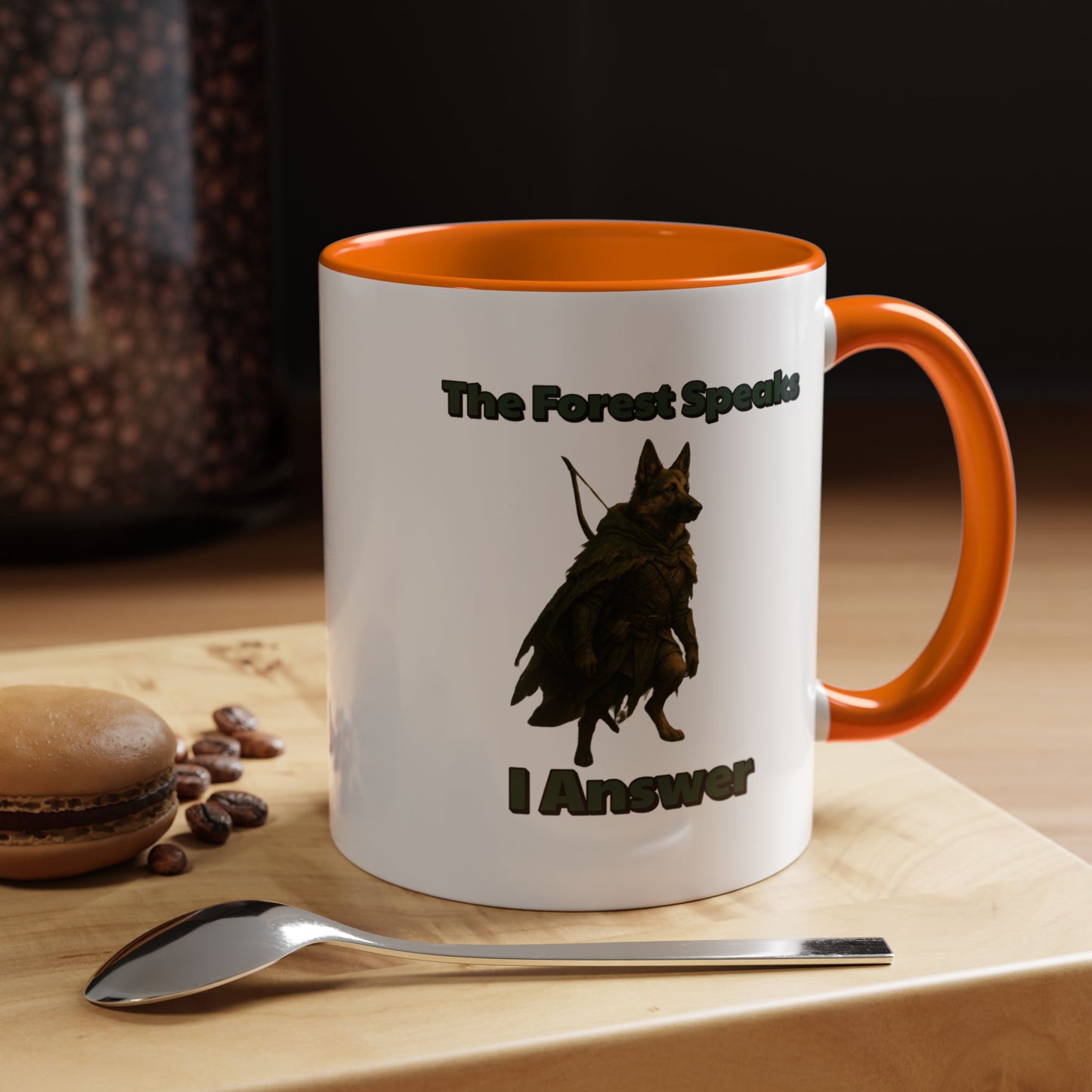 Mug - Ancient Forest Ranger Dog Coffee Mug 11, 15oz - Fantasy Dog Portraits