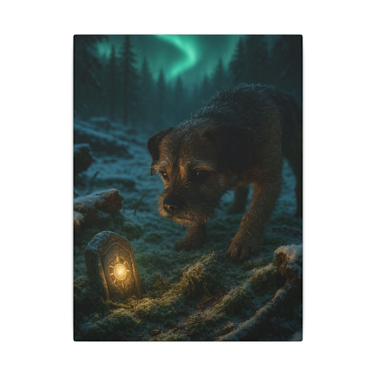 Guardian of the Frost-Fantasy Dog Portraits - Fantasy Dog Portraits