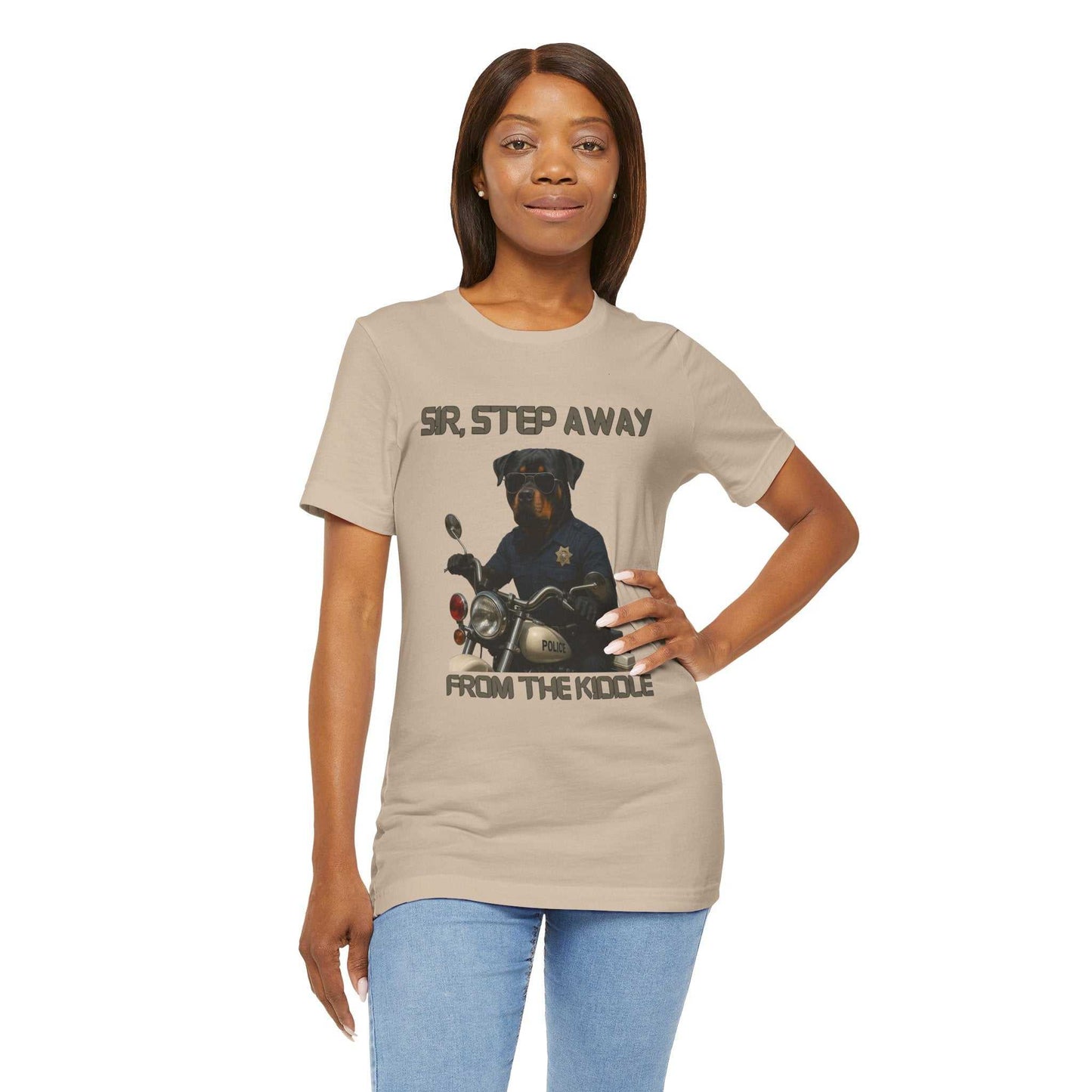 Funny Dog Police Tee, Unisex Humor Shirt, Gift for Dog Lovers, Pet Owner Humor, Casual Wear, Novelty T-Shirt - Fantasy Dog Portraits