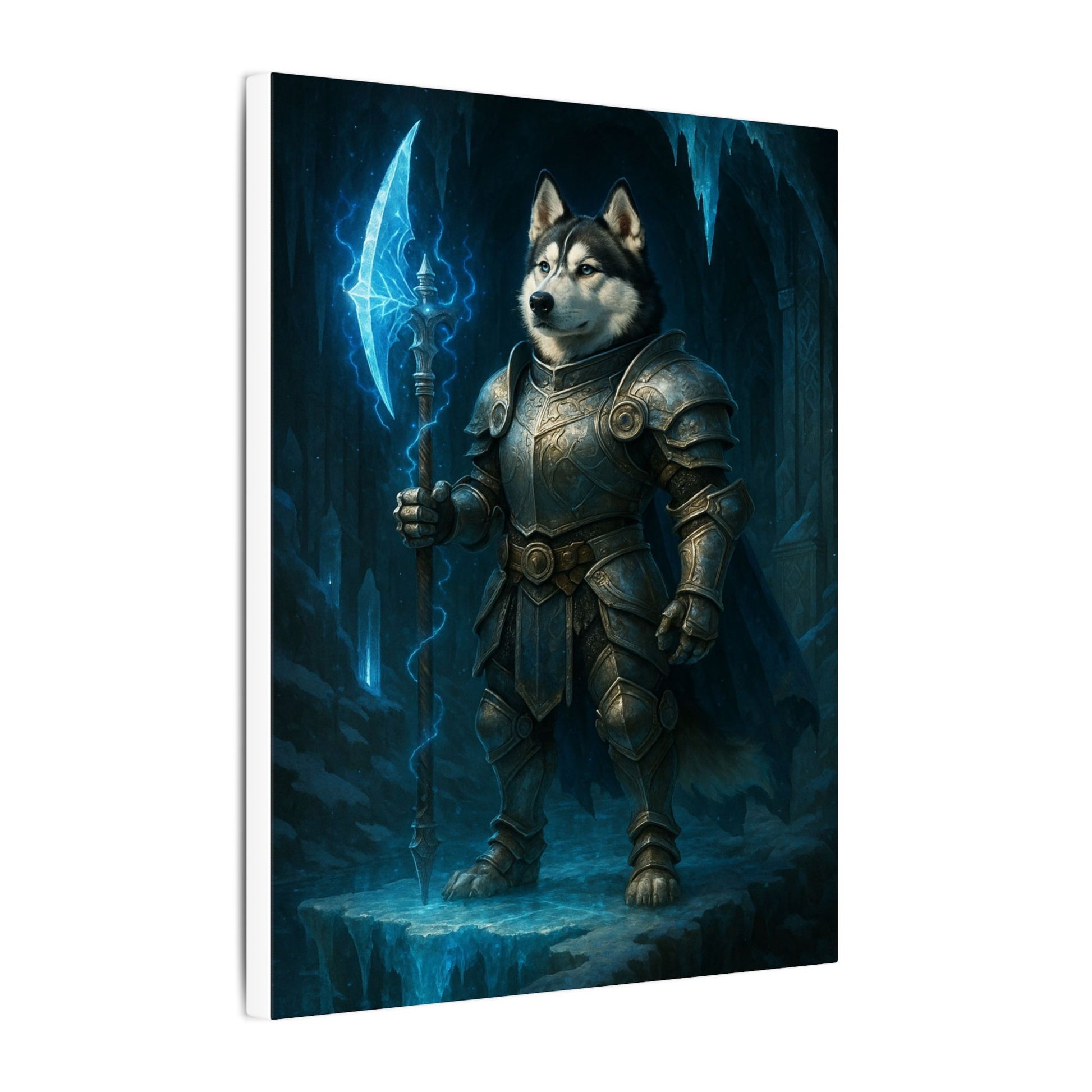 Frozen Warrior-Fantasy Dog Portraits - Fantasy Dog Portraits