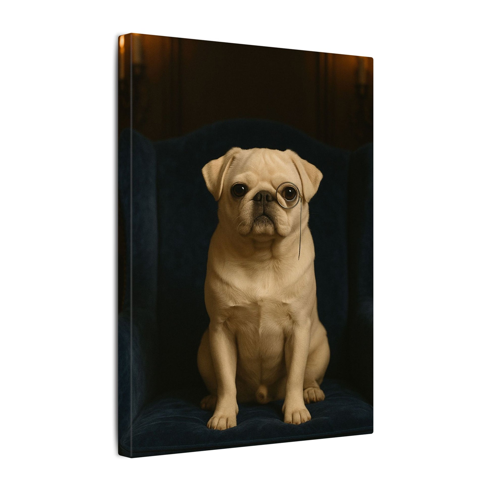 Sophisticated Pug-Fantasy Dog Portraits - Fantasy Dog Portraits