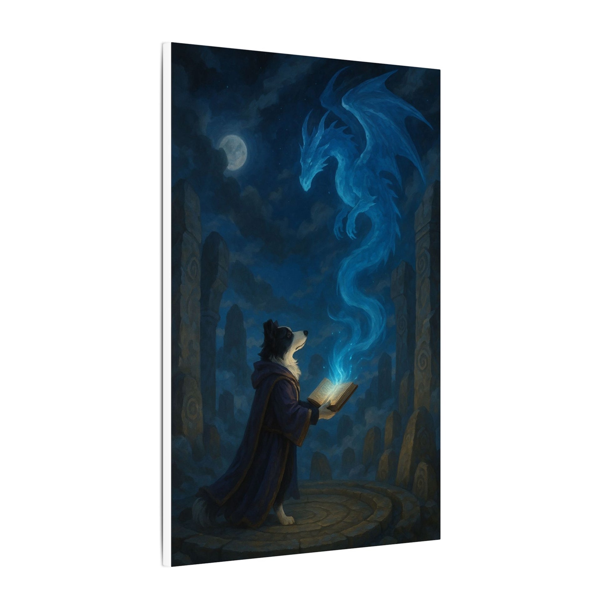 Moonlit Conjuring-Fantasy Dog Portraits - Fantasy Dog Portraits